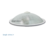 چراغ سقفی فلزی شیشه ای لامپ خور (3)