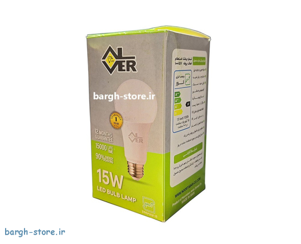 لامپ حبابی ال ای دی 15 وات آلور (1)
